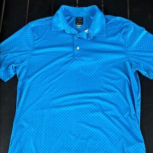 Greg Norman Collection Blue Performance Polo Shirt